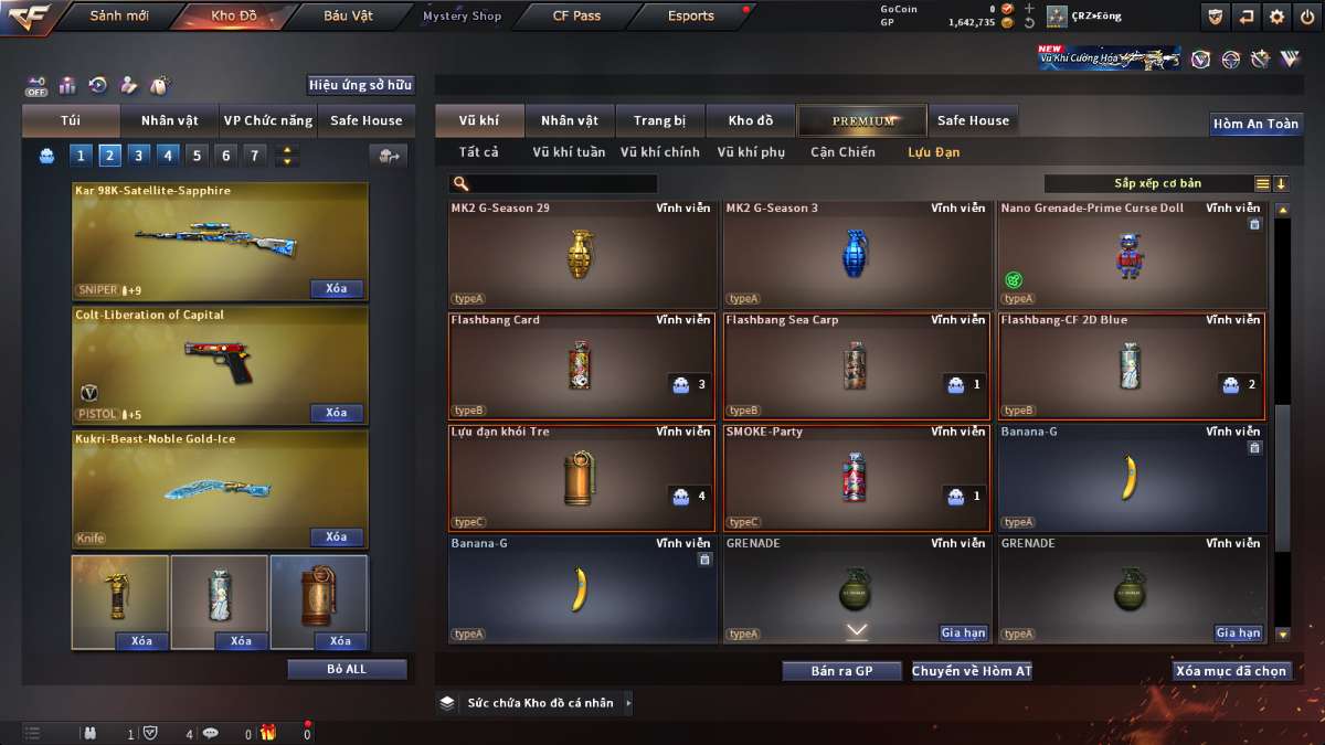 shop acc cf uy tin gia re